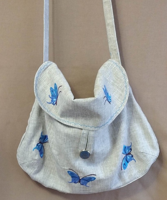 Текстильная сумка "Бабочки" в интернет-магазине Своими Руками