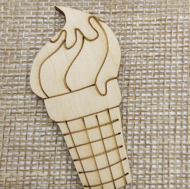 Заготовка из дерева "Мороженое" в интернет-магазине Своими Руками