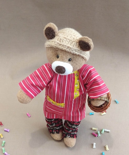 Текстильная игрушка "Медвежонок Миша" в интернет-магазине Своими Руками
