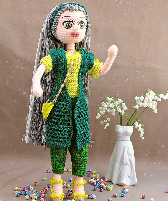 Вязаная игрушка "Кукла подружка" в интернет-магазине Своими Руками