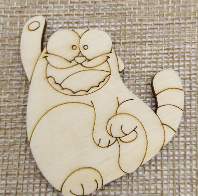 Заготовка из дерева "Толстый кот" в интернет-магазине Своими Руками