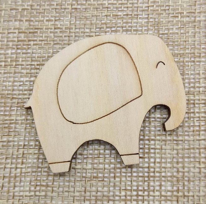 Заготовка из дерева "Слон простой" в интернет-магазине Своими Руками