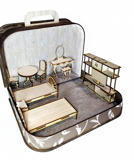 Кукольный домик "Детская спальня" в интернет-магазине Своими Руками