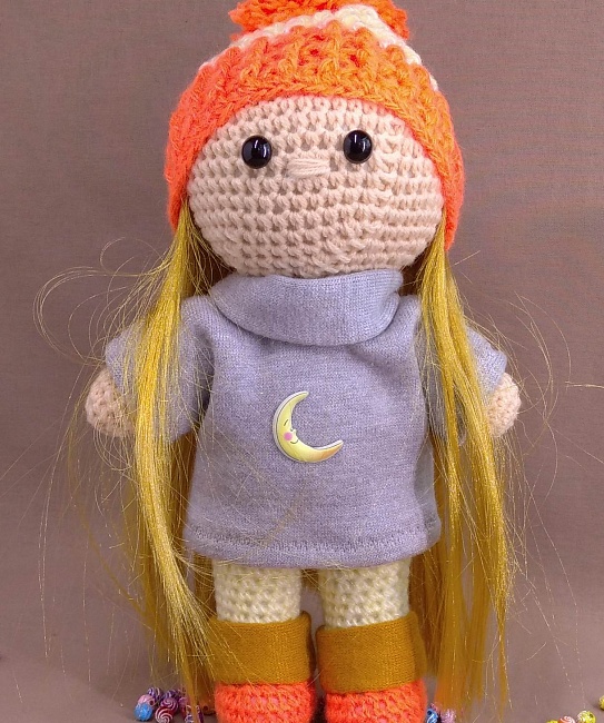Вязаная игрушка "Кукла Надя" в интернет-магазине Своими Руками