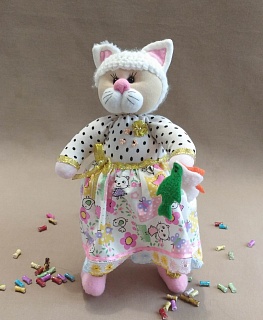 Текстильная игрушка "Кошка Муся" в интернет-магазине Своими Руками