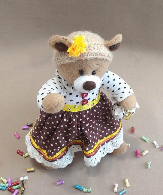 Текстильная игрушка "Медвежонок Маша" в интернет-магазине Своими Руками
