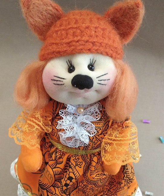 Текстильная игрушка "Лиса Алиса" в интернет-магазине Своими Руками