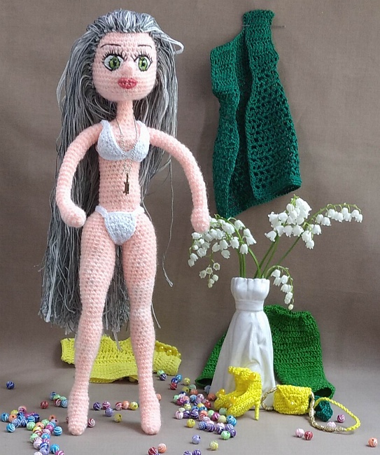 Вязаная игрушка "Кукла подружка" в интернет-магазине Своими Руками