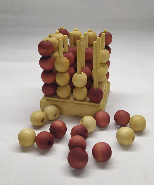 Головоломка игра 3D Крестики нолики 4х4 в интернет-магазине Своими Руками