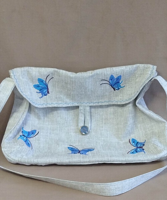 Текстильная сумка "Бабочки" в интернет-магазине Своими Руками