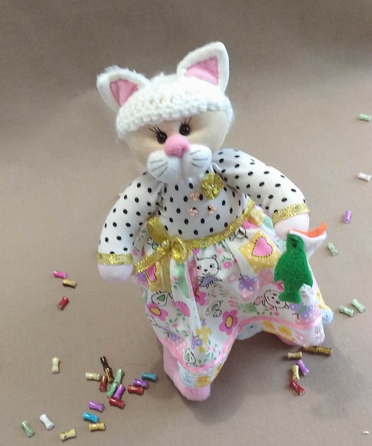 Текстильная игрушка "Кошка Муся" в интернет-магазине Своими Руками