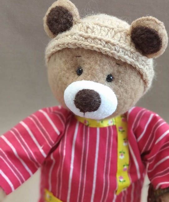 Текстильная игрушка "Медвежонок Миша" в интернет-магазине Своими Руками