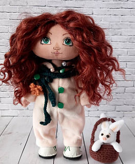 Текстильная кукла в костюме зайки в интернет-магазине Своими Руками