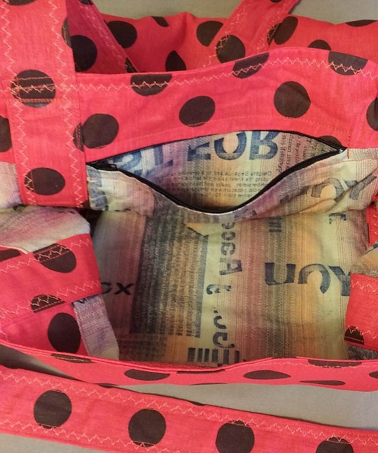 Текстильная сумка в горошек в интернет-магазине Своими Руками