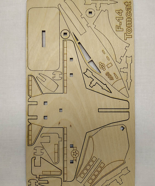 Конструктор из дерева самолет "F14 Tomcat" в интернет-магазине Своими Руками