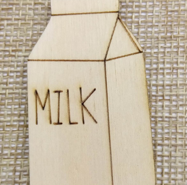 Заготовка из дерева "Молоко" в интернет-магазине Своими Руками