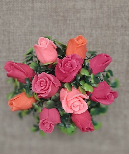 Сувенирное мыло "Мини букет роз" в интернет-магазине Своими Руками