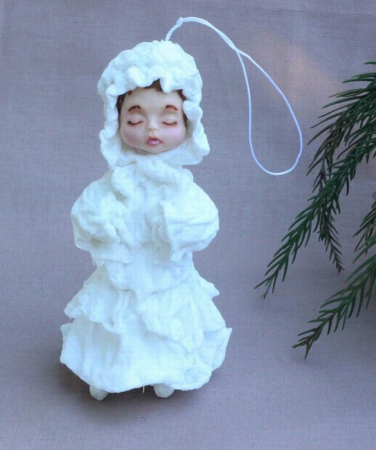 Ватная игрушка "Леди в белом" в интернет-магазине Своими Руками