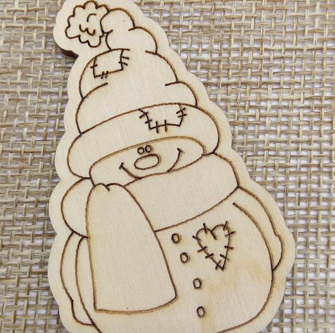 Заготовка из дерева "Снеговик 1" в интернет-магазине Своими Руками